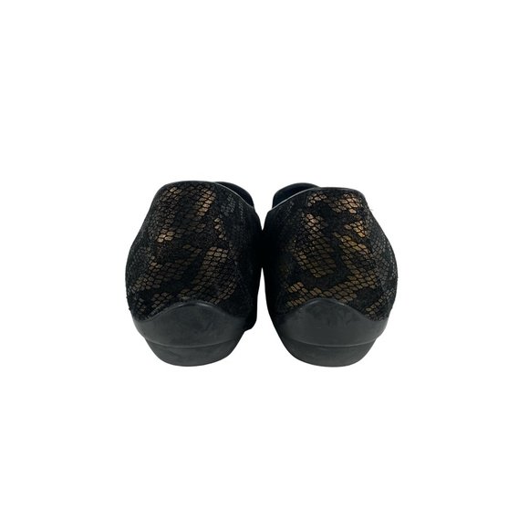 Dansko Bronze Snake Metallic Gold Comfort Shoes - Picture 10 of 12